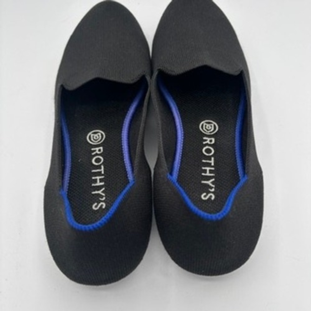 Rothys The Loafers Women Sz 11 Black Slip On Flat Comfort Shoes - Picture 3 of 10